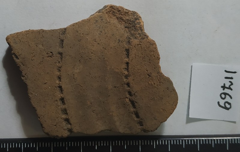 Фрагмент стінки ліпної жовтоглиняної посудини