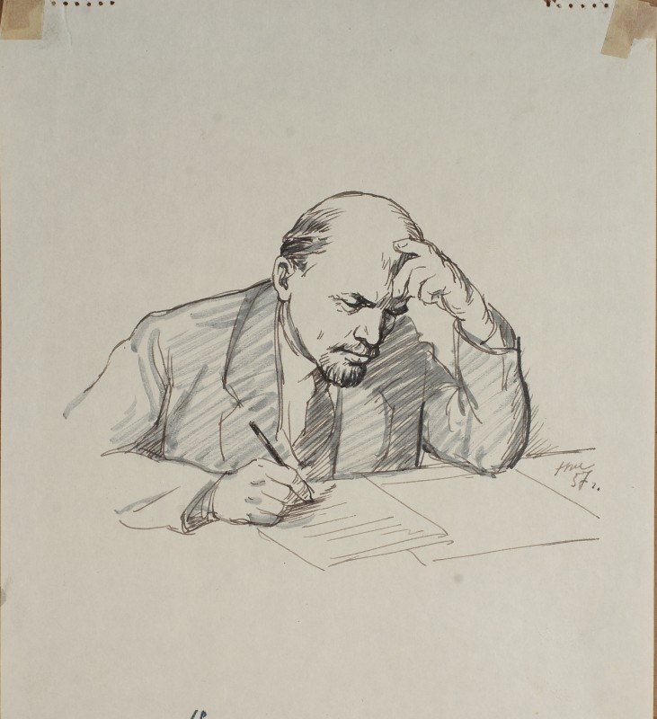 В. І. Ленін за роботою