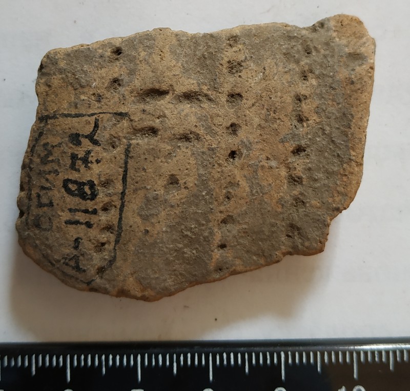 Фрагмент вінця ліпної жовтоглиняної посудини