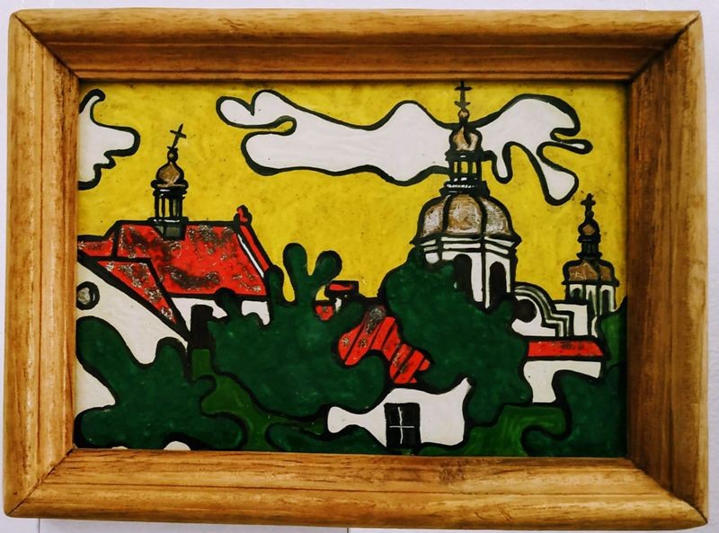 «Бережанська церква і ратуша». До твору Богдана Лепкого «Казка мойого життя»