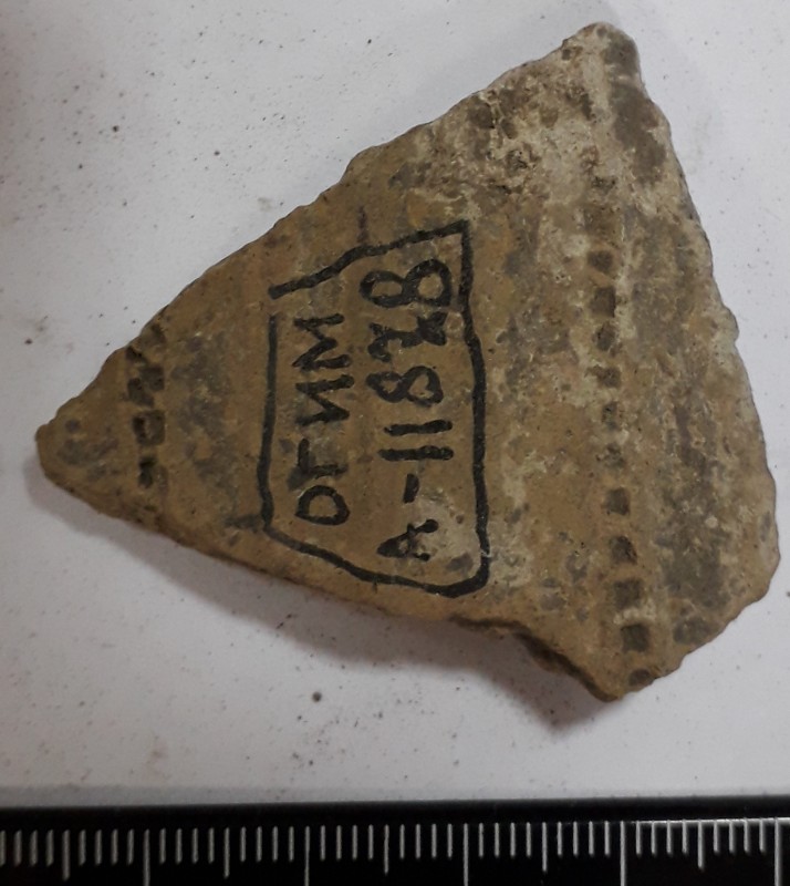 Фрагмент стінки жовтоглиняної посудини