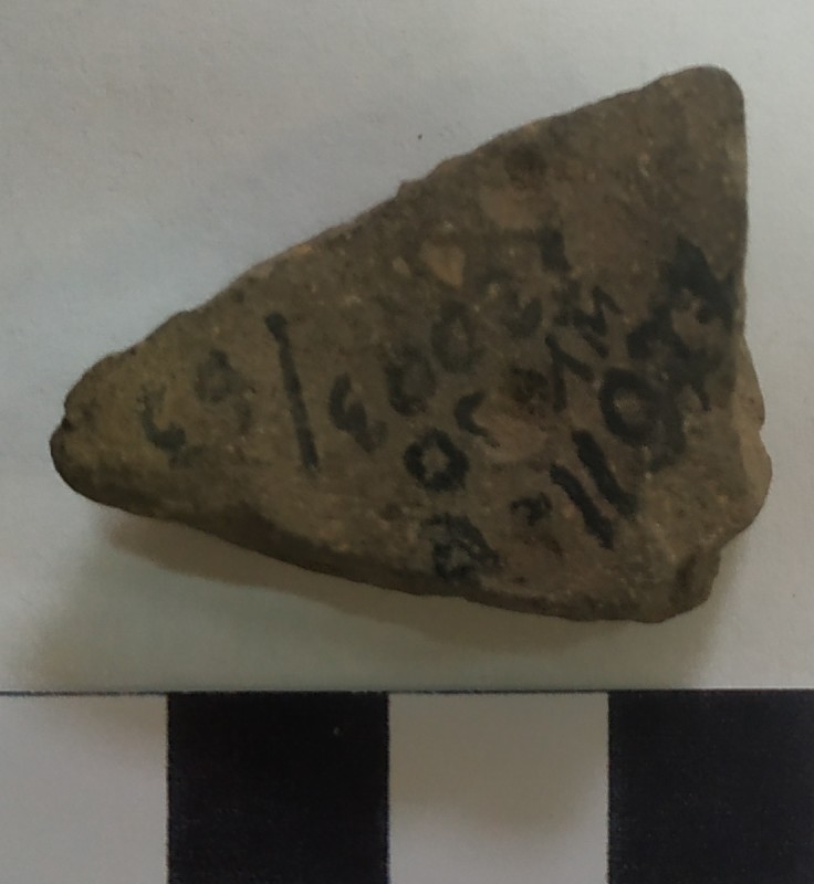 Фрагмент стінки ліпної сіроглиняної посудини.