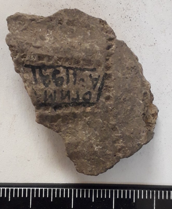 Фрагмент стінки ліпної сіроглиняної посудини.