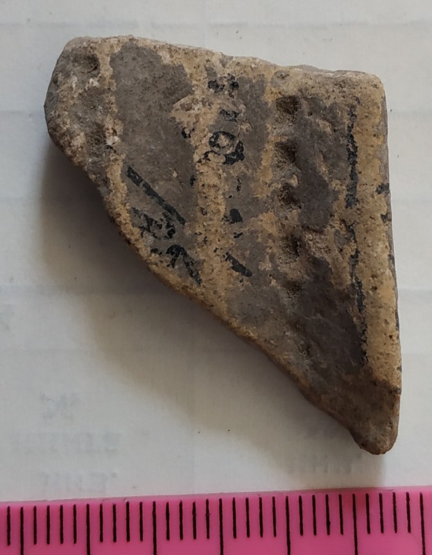 Фрагмент вінця ліпної жовтоглиняної посудини.