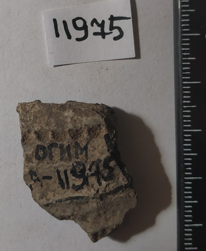 Фрагмент стінки ліпної сіроглиняної посудини.