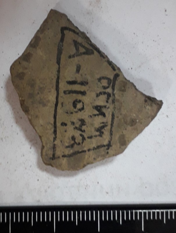 Фрагмент стінки ліпної сіроглиняної посудини.