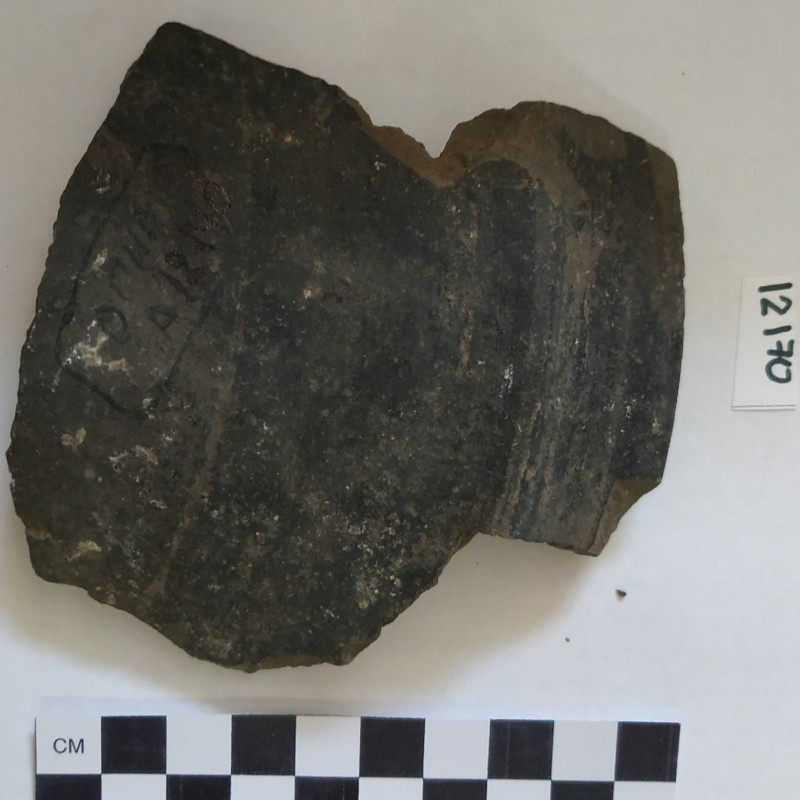 Фрагмент вінець гончарної сіроглиняної посудини