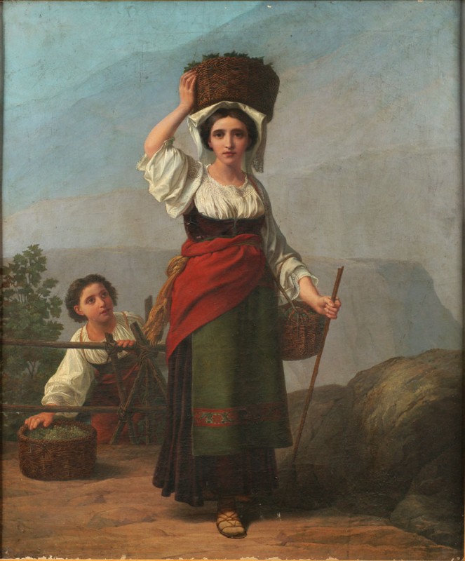 Дівчина з виноградом