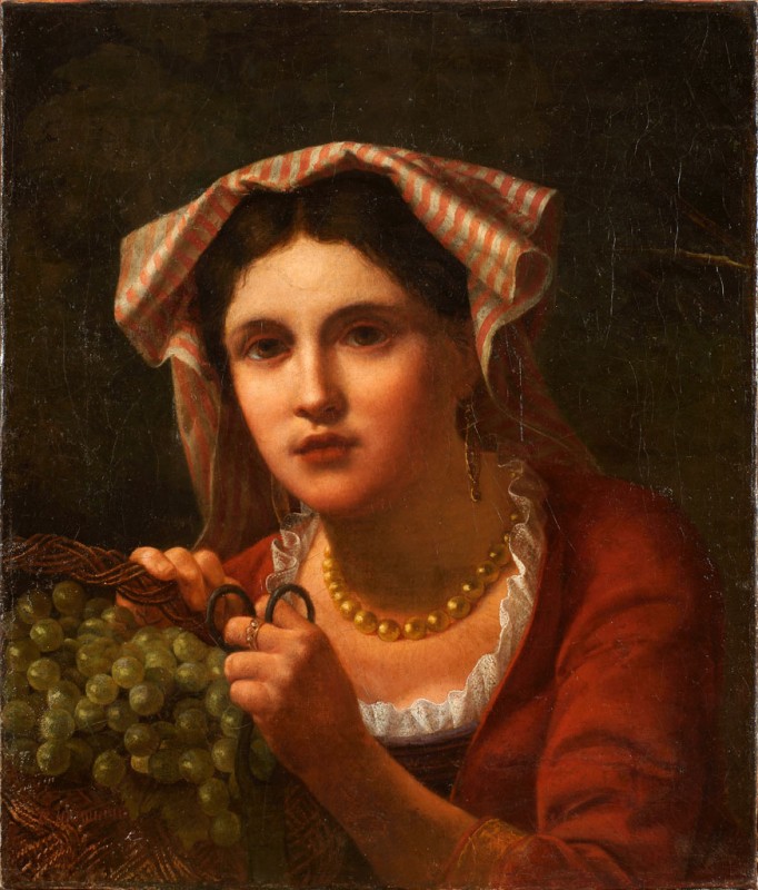 Італійка з виноградом