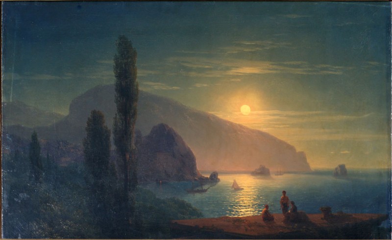 Ніч у Криму. Вид на Аю-Даг.