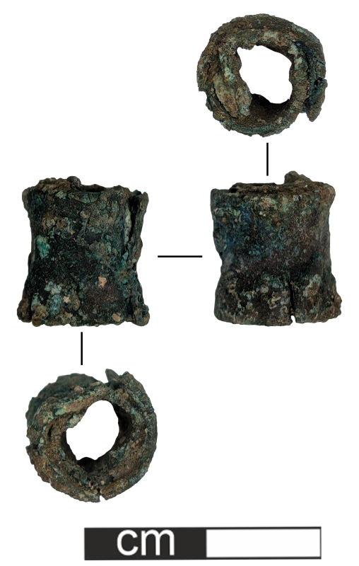 Пронизка (?) (пластина скручена, намистина ?)