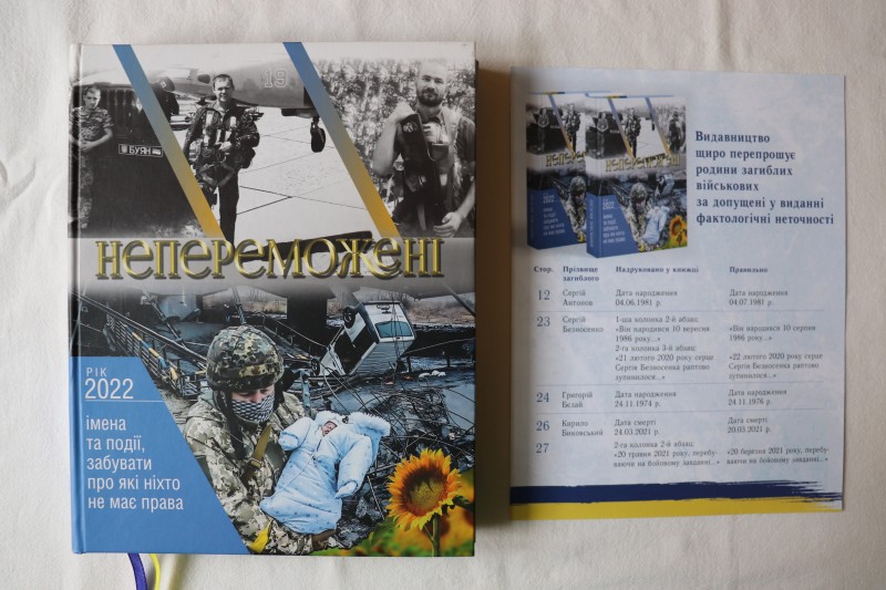 Книга. Непереможені. Рік 2022. Імена та події, забувати про які ніхто не має права