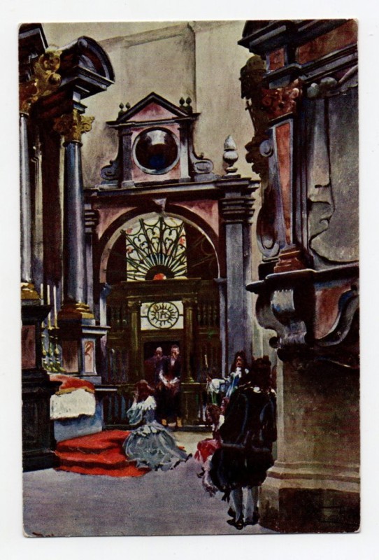 Поштівка двобічна кольорова номерна (Wawel Ser. 83. Nro 14.).