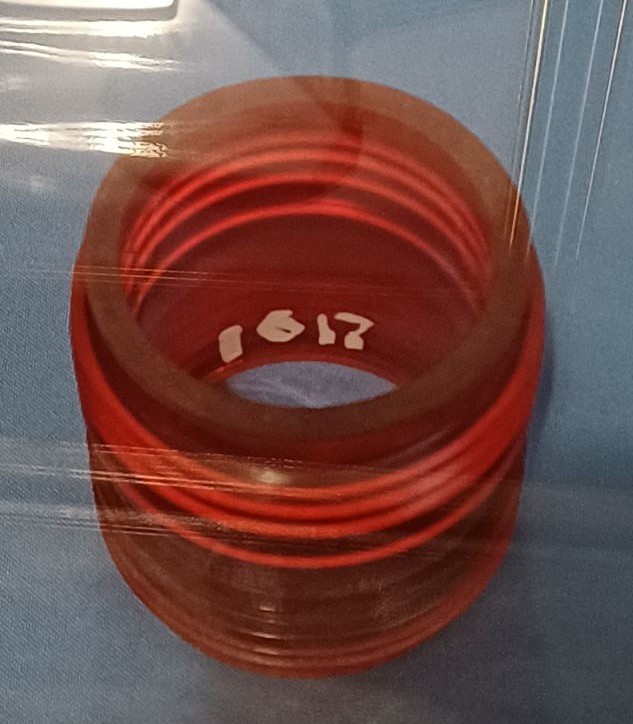 Скло корабельне матове червоне