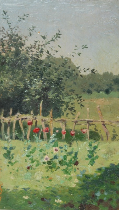 Сільський садок. Етюд. 1900