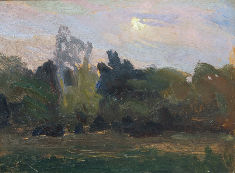 Сутінки. Тополі. 1900