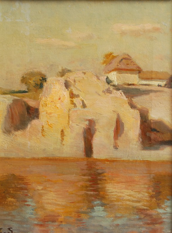 Хата на Дніпрі. 1890