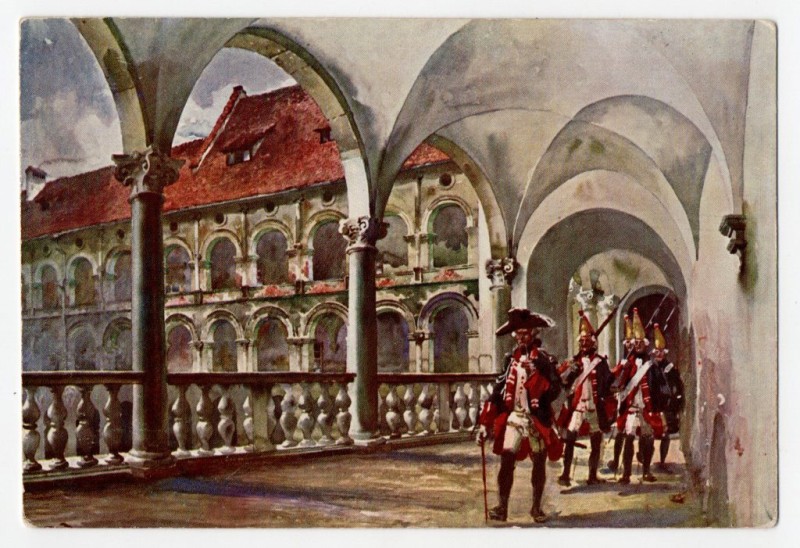 Поштівка двобічна кольорова номерна (Wawel Ser. 83. Nro 20).