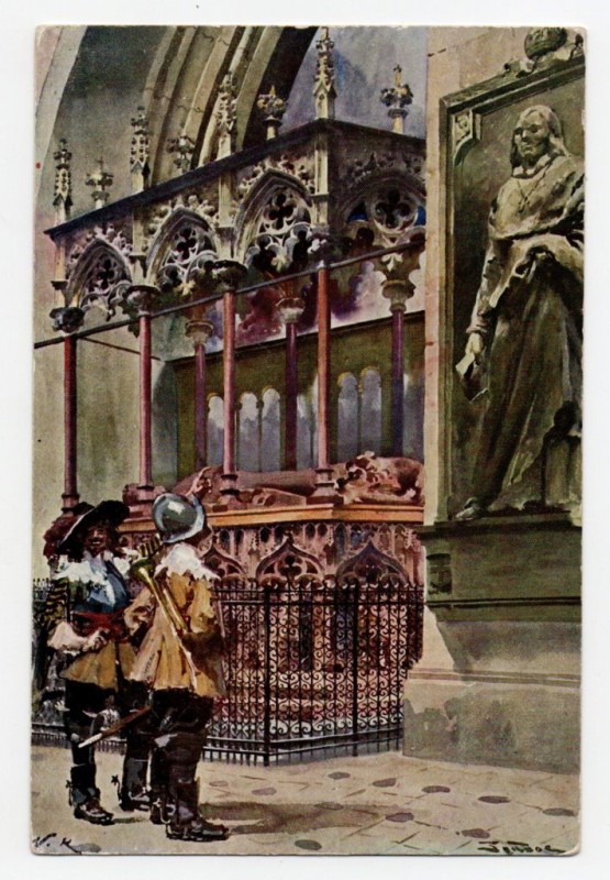 Поштівка двобічна кольорова номерна (Wawel Ser. 83. Nro 12).