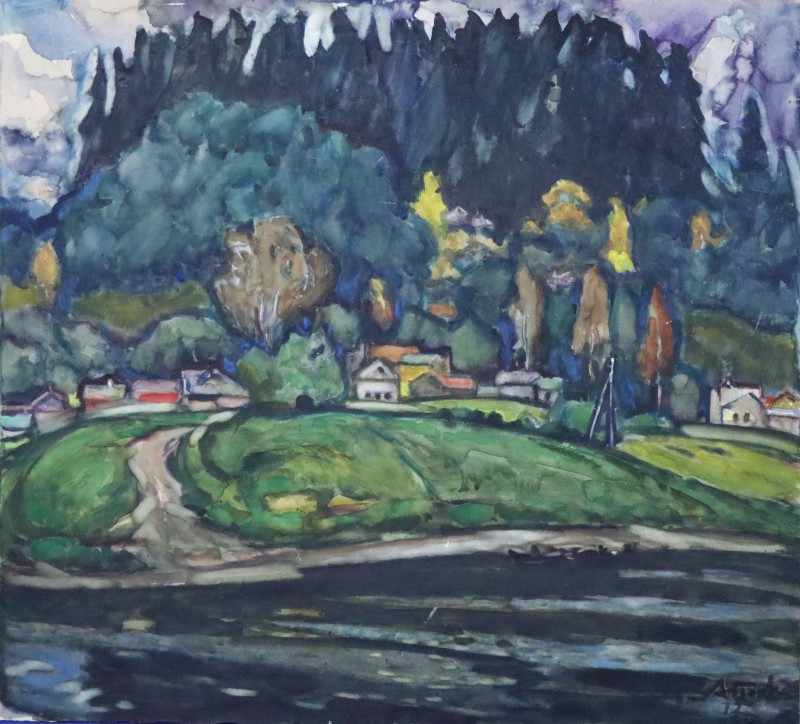 "Біля річки. Північне село"