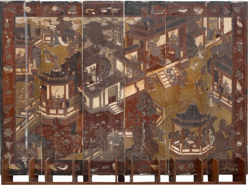Ширма «Сцени з життя імператорського двору»