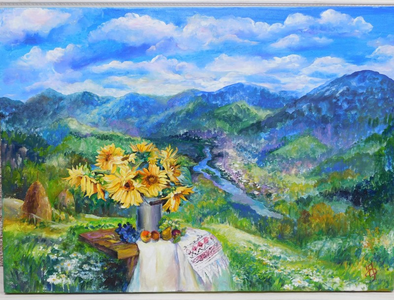 картина «Соняхи в Криворівні»