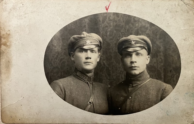 Фото. Грабовик М.М. з другом, 1923 рік