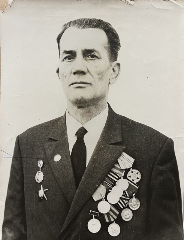 Фото. Катренко Василь Гнатович - ветеран Великої Вітчизняної війни, 1975 рік