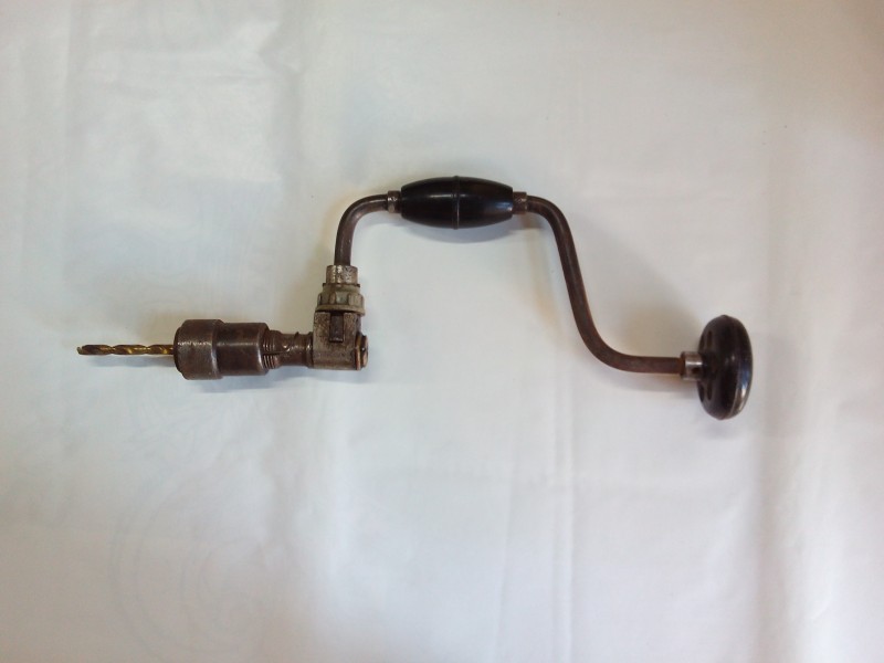 Ручна дрель-коловорот зі свердлом, ІІ пол. ХХ ст.