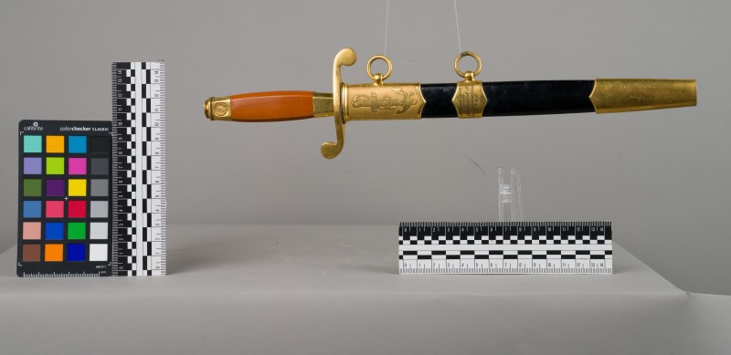 Кортик офіцерський морський № 8543 начальника штабу ДуВФ (Дунайської Військової Флотилії) Свердлова А.В.