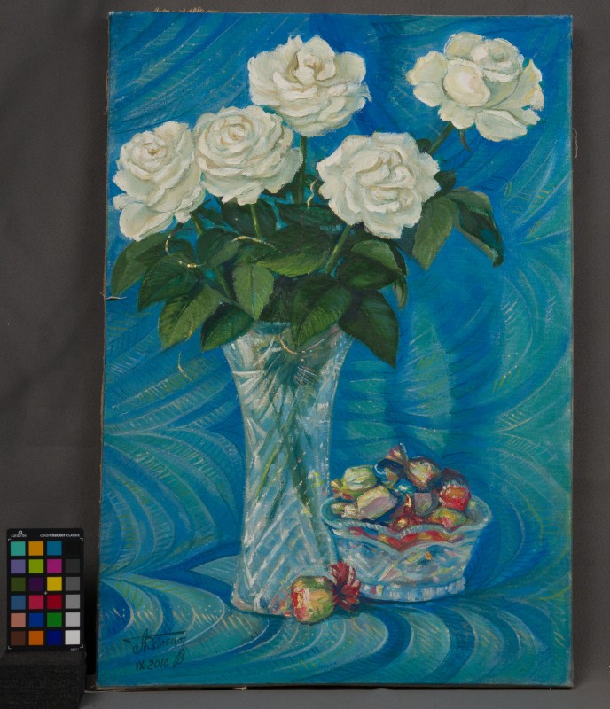 Картина Бориса Кольцова "Білі троянди"