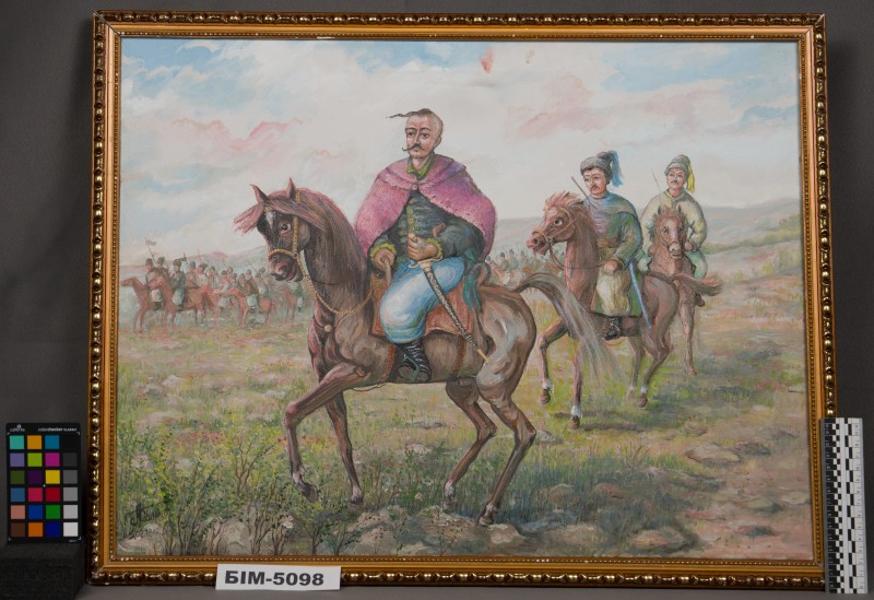 Картина  Бориса Кольцова "Полковник Палій в поході"