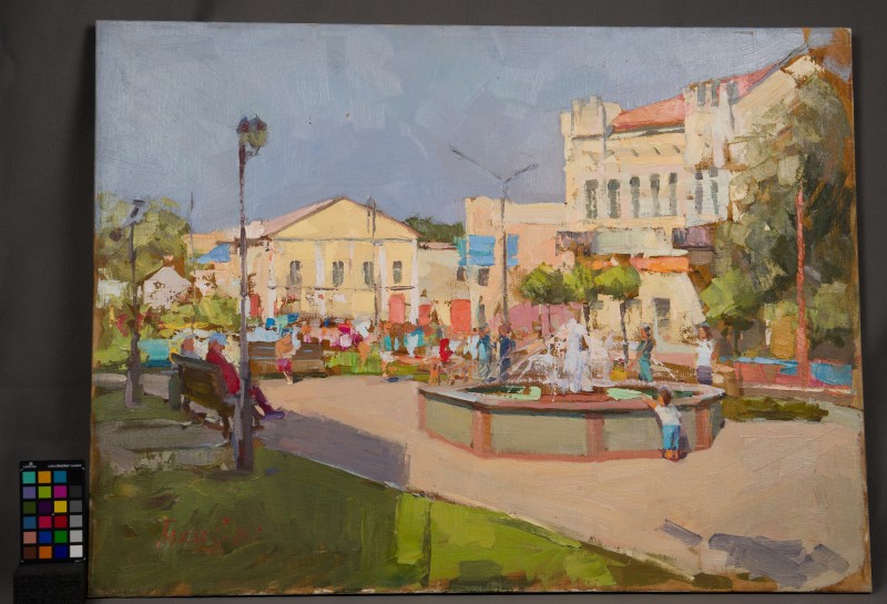 Картина Євгенії Божко "На вулиці Любомирській"