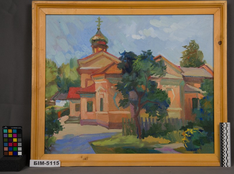 Картина Вадима Стоцького "Храм чоловічого монастиря"