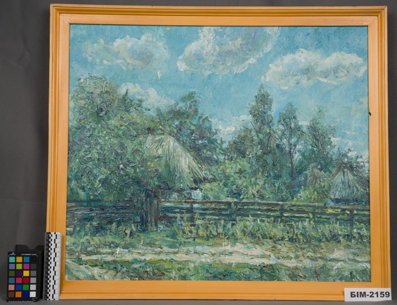 Картина Генадія Горбунова "Старе  село. ( Село Пужайкове)"