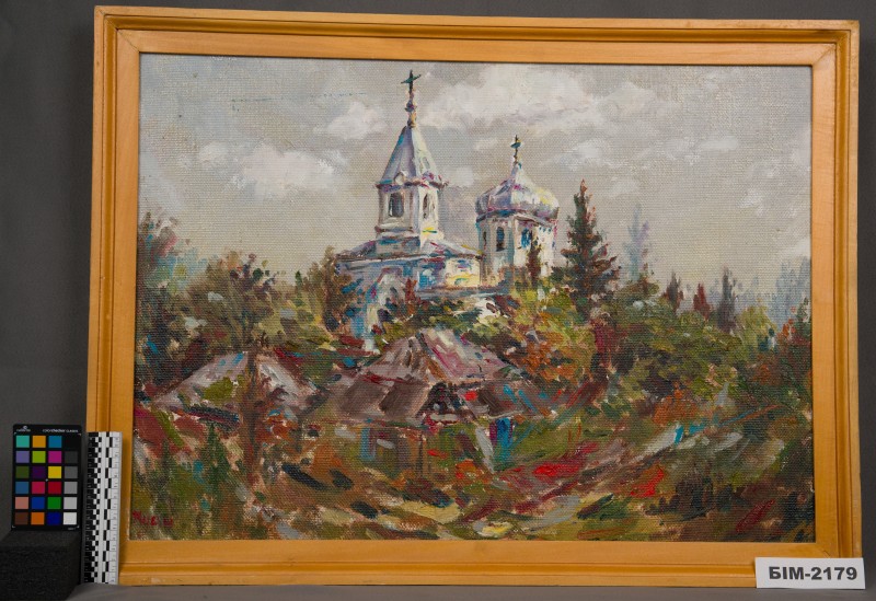 Картина Хуана Дзинь Шен (КНР) "Миколаївська церква. Село Пасицели"