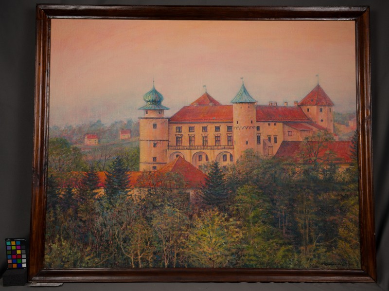 Картина Сергія Шендеровського "Маєток князів Любомирських"