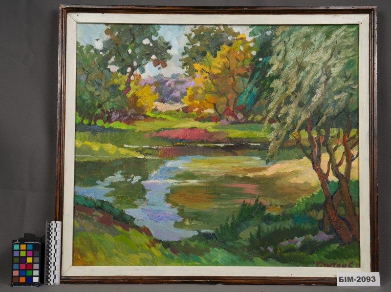 Картина Естели Мунтян "Лодки на річці Савранці"