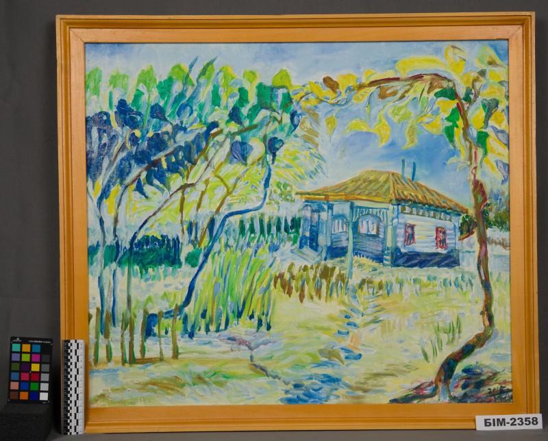 Картина Монгожати Хвальковської ПНР "Хата тітки Марії"