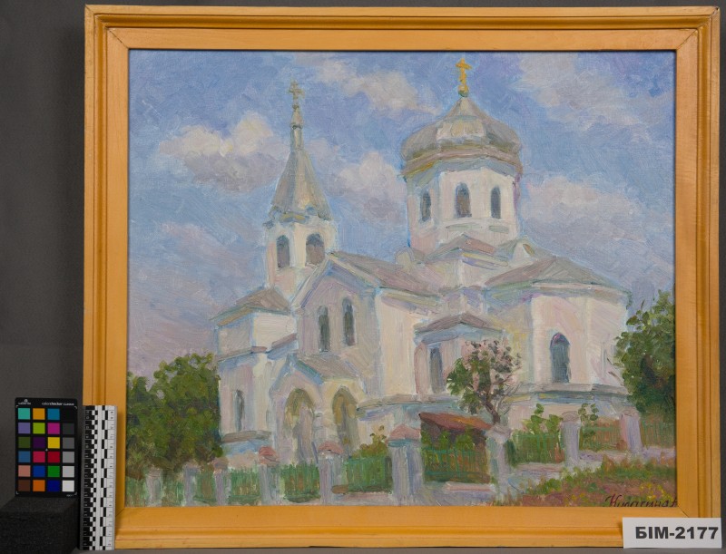 Картина Ганни Кулагіної "Храм Святого Миколая. Село Пасицели"