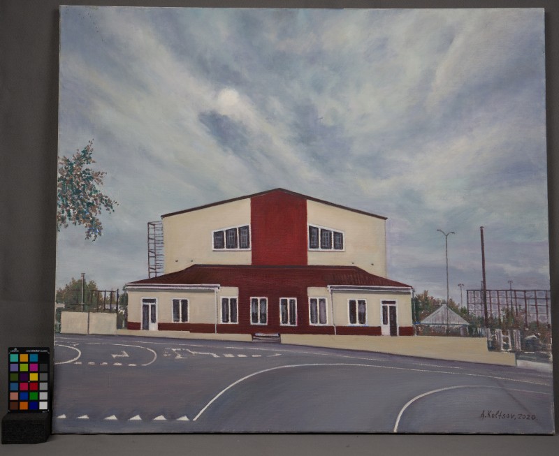 Картина Олександра Кольцова "Балтський спортивний комплекс"