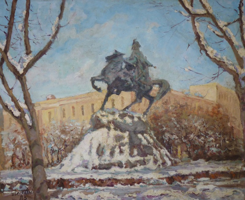 Картина "Площа Б. Хмельницького в м. Києві"
