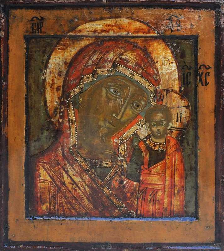 Ікона. Богоматір Казанська (в окладе)
