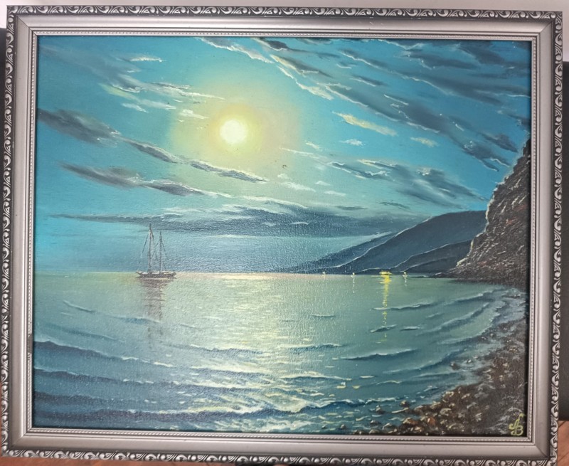 Картина "Місячна ніч на морі"
