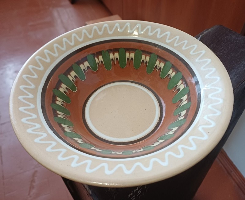 Миска глибока поливана керамічна