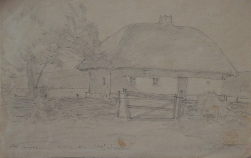 Хата в селі Опішня.Полтавщина