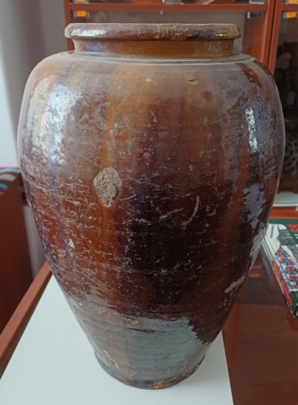 Горщик керамічний лакований