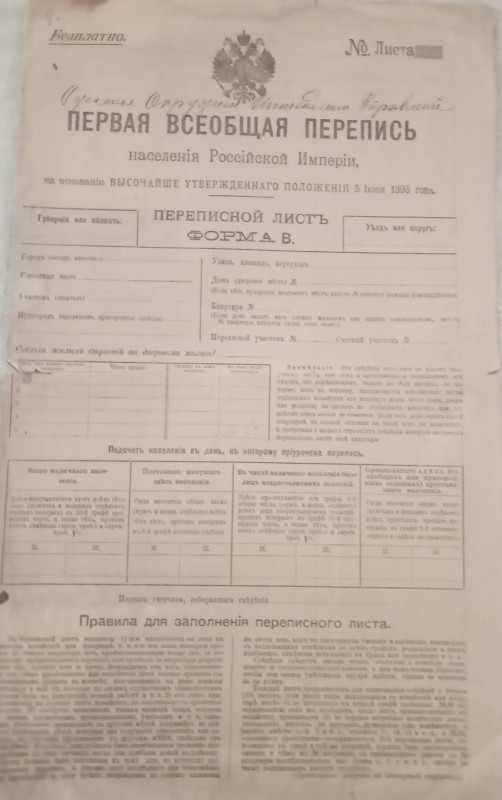 Лист перепису населення
