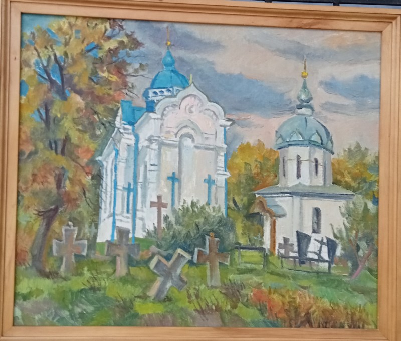 Картина Віктора Потеряйка "Балта. Миколаївська церква"