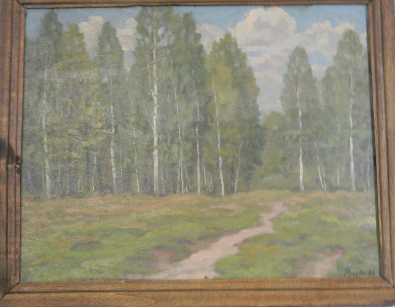 Картина. В. Решедько. Дорога в Липки. 1960 рік.